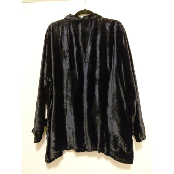 CP Shades Blazer Black Velvet Pockets Small Oversized Lagan Look - Picture 5 of 6